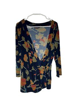 Lauren Ralph Lauren Floral Stretch Jersey Top Size 1X